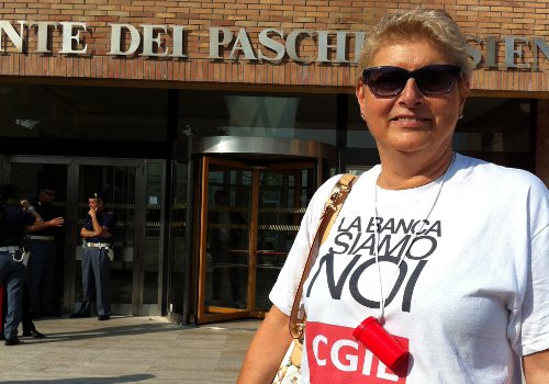 Mps: I video dal presidio all’Assemblea degli azionisti