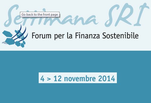 Settimana dell’Investimento Sostenibile e Responsabile 2014