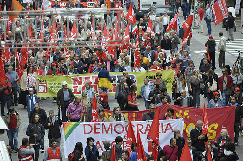 #Dirittixtutti. Metalmeccanici in piazza a Milano