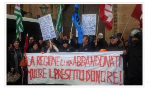 Sviluppo Italia Sicilia, protestano  i 76 dipendenti a Palermo