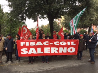 Sit-in Salerno – Sciopero Credito Cooperativo 2 marzo 2015