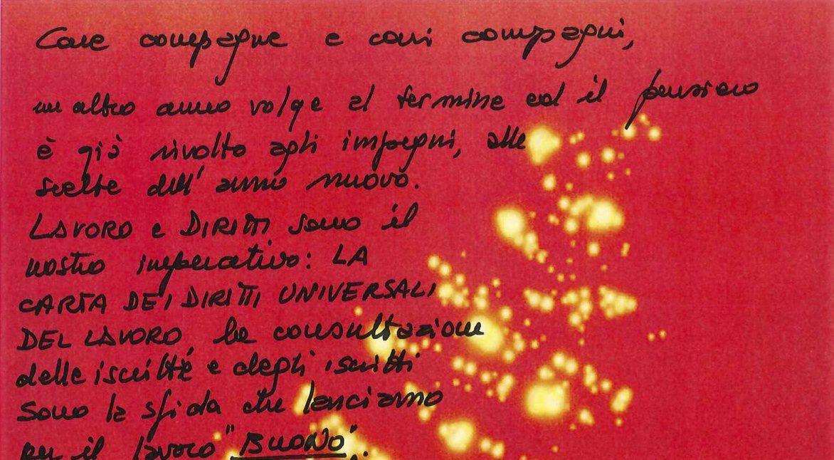 Auguri del Segretario Generale Susanna Camusso