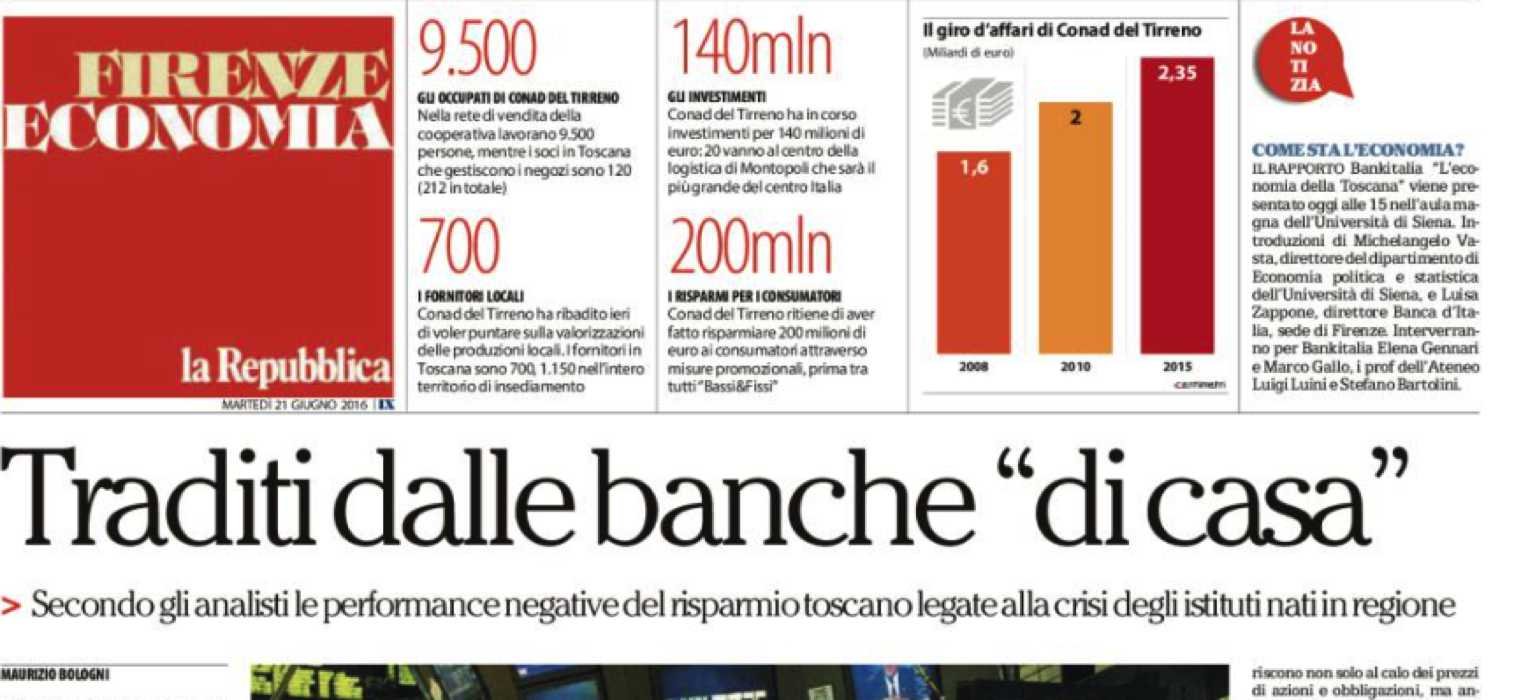 Toscana: traditi dalle banche di casa