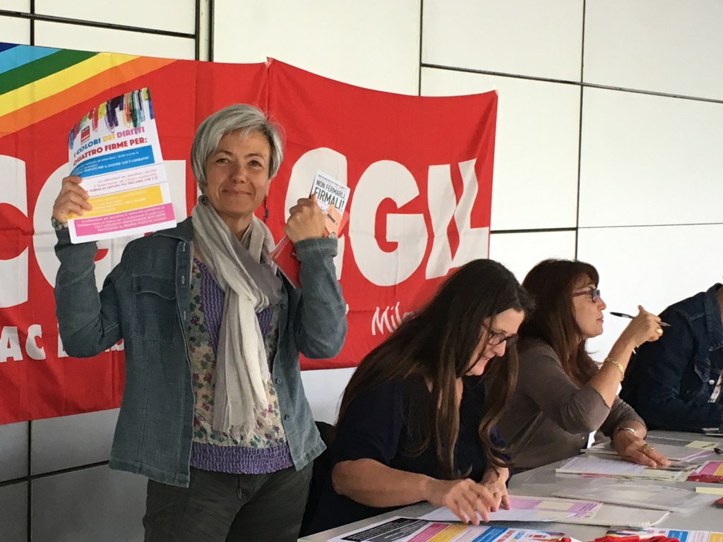 #SfidaxiDiritti raccolta firme presso UnipolSai di Milano