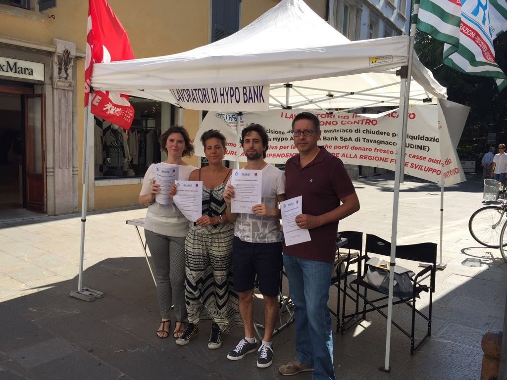 Hypo Bank: il 12 settembre a Roma con le firme raccolte