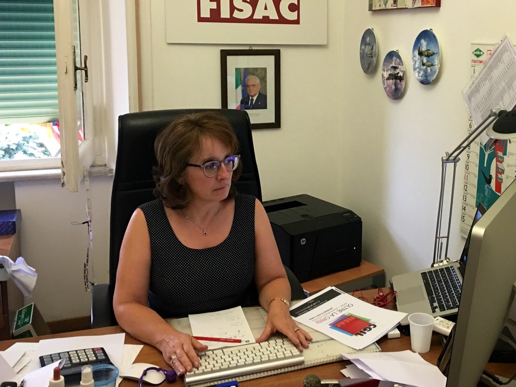 Elena Aiazzi, segretaria nazionale della Fisac alla presidenza del Foc