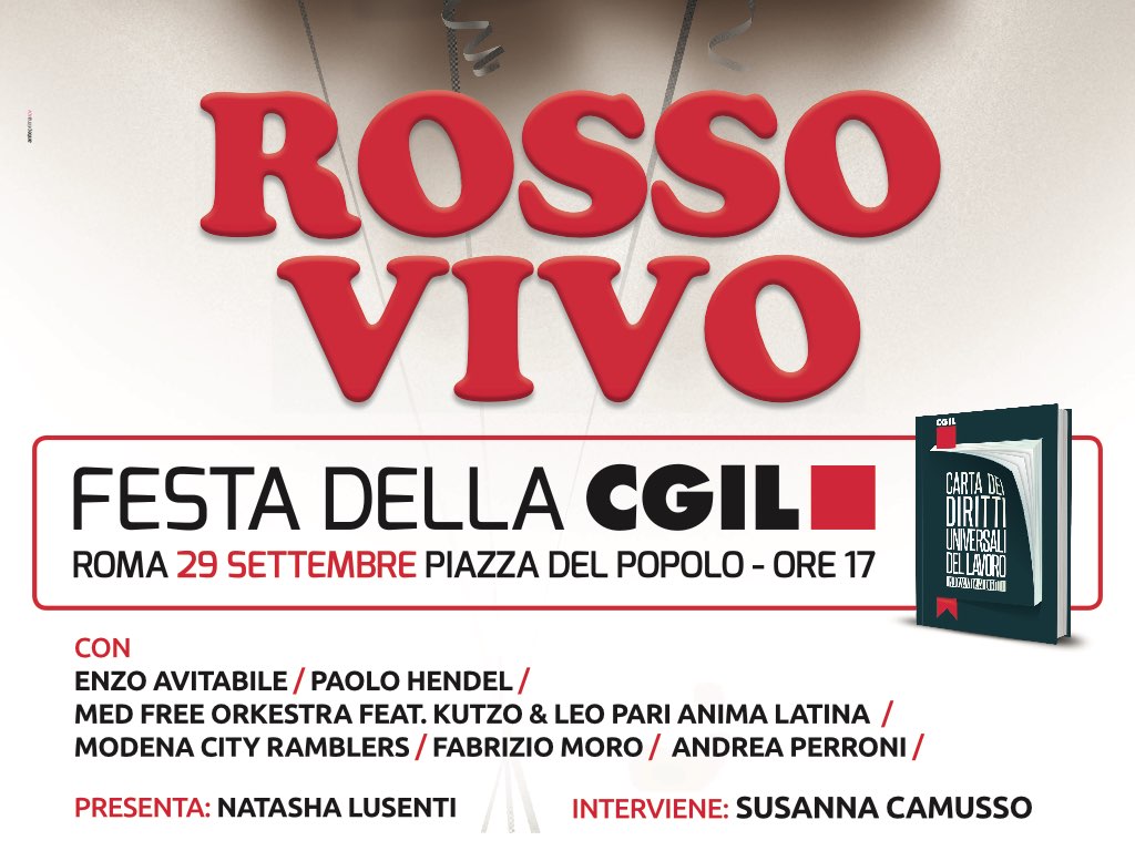 Rosso Vivo: la Cgil compie 110 anni