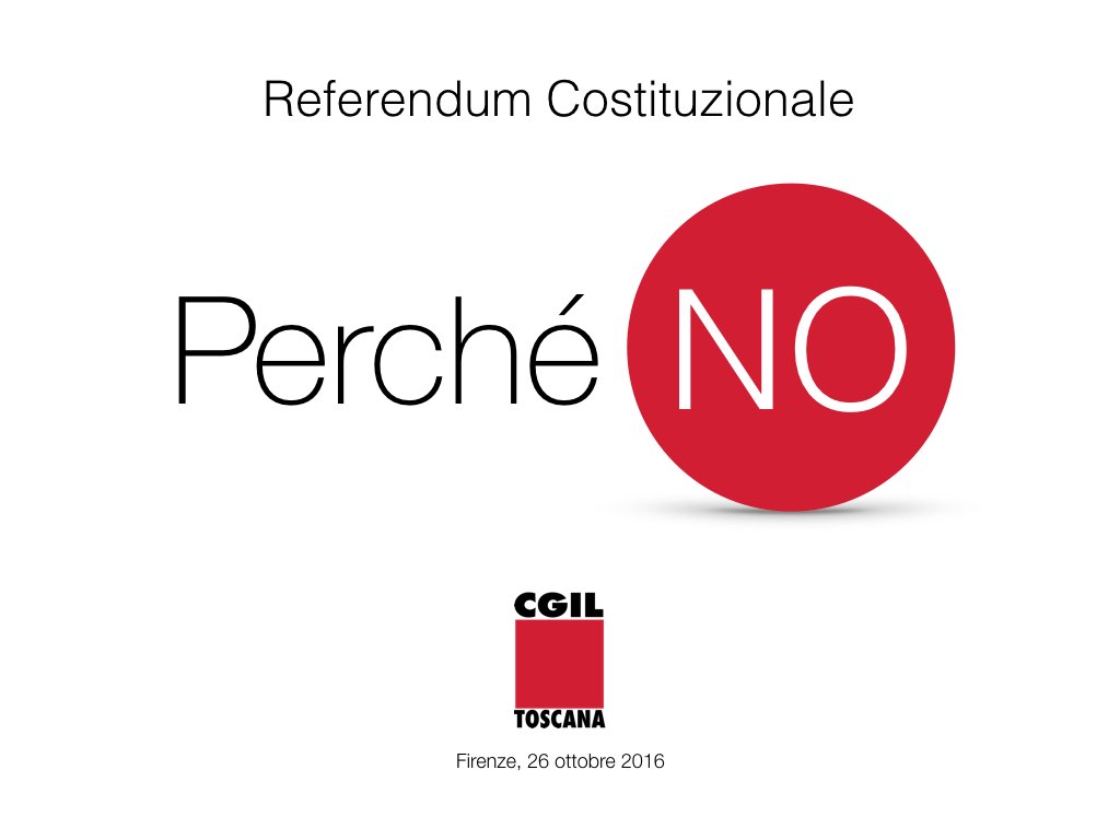 Toscana: referendum Costituzionale, perché NO – Il video