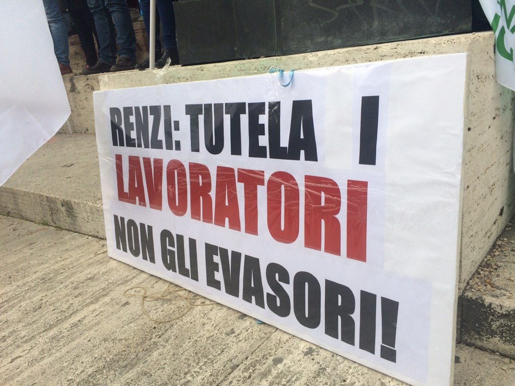 Riscossione: una categoria combattente, quasi 3000 in piazza