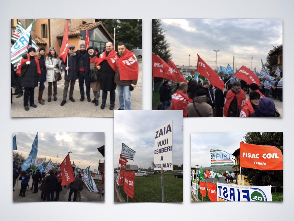 Veneto Banca: foto presidio