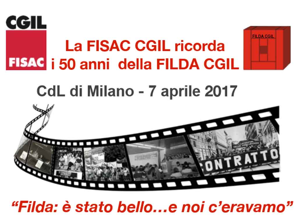 FILDA CGIL: cinquantesimo anniversario