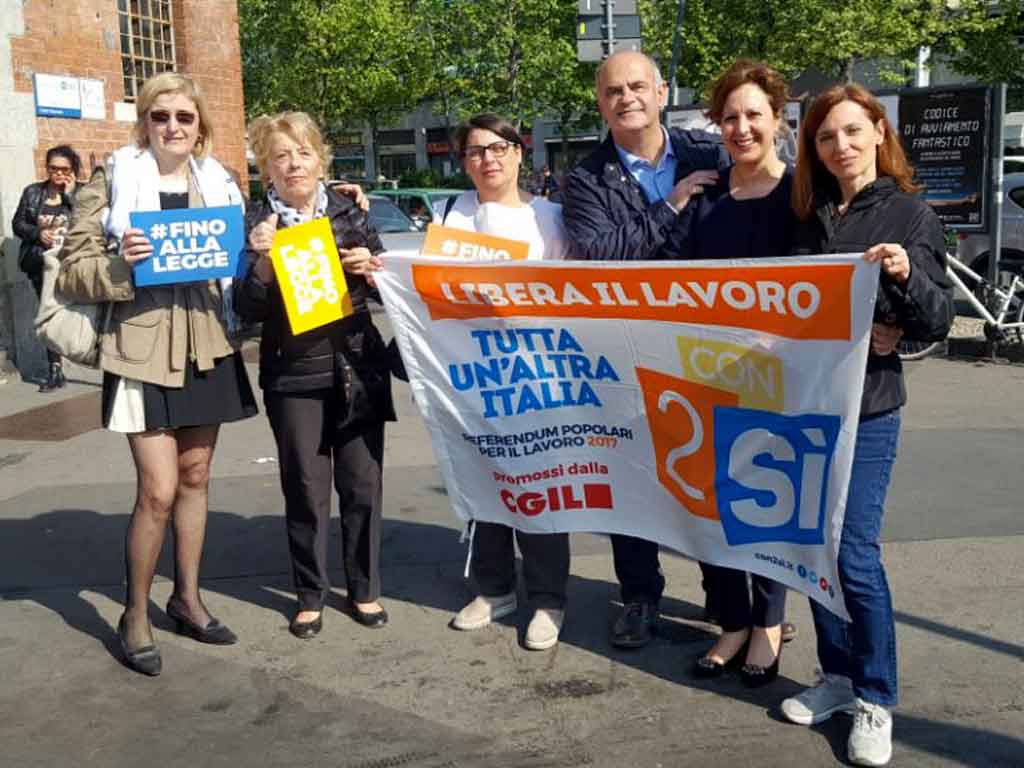 Referendum: nuovo presidio a Milano