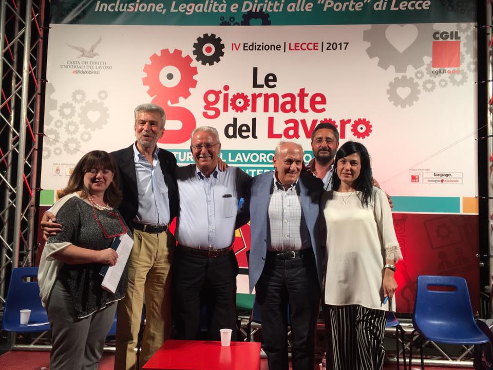 Lecce: alle Giornate del Lavoro Megale parla di Salari – Foto Gallery