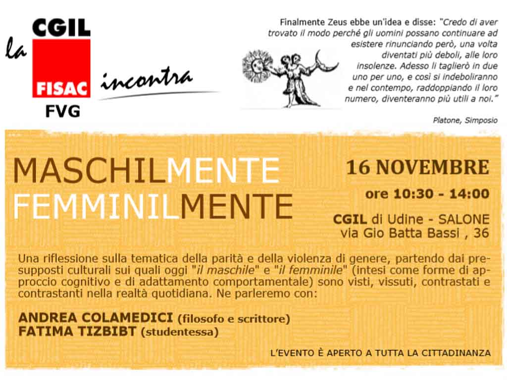 Aspettando il direttivo del 16 Maschilmente / Femminilmente”