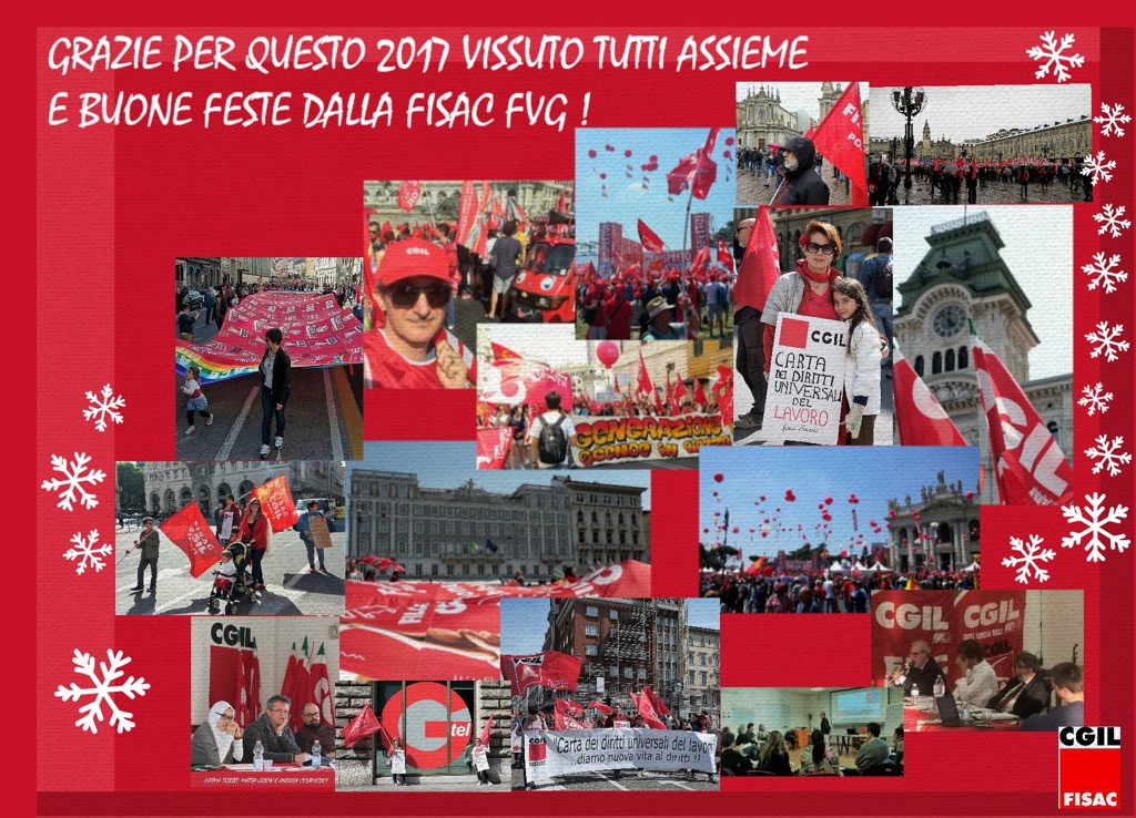 Buone Feste dalla Fisac FVG!