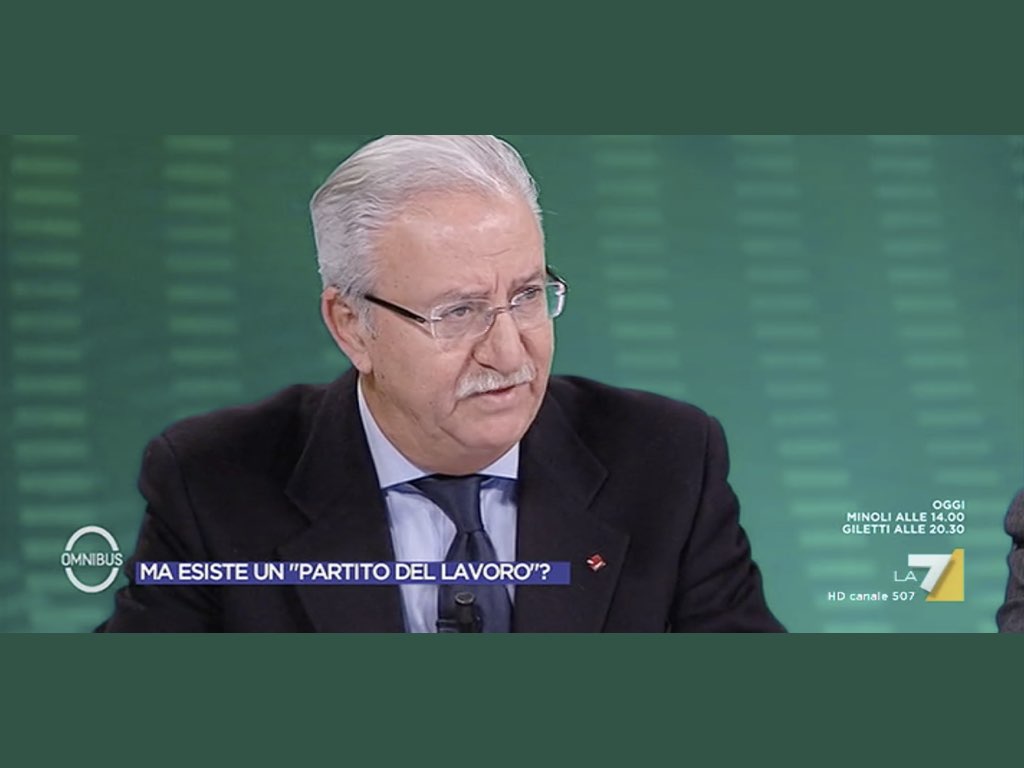 Agostino Megale a Omnibus: guarda il video