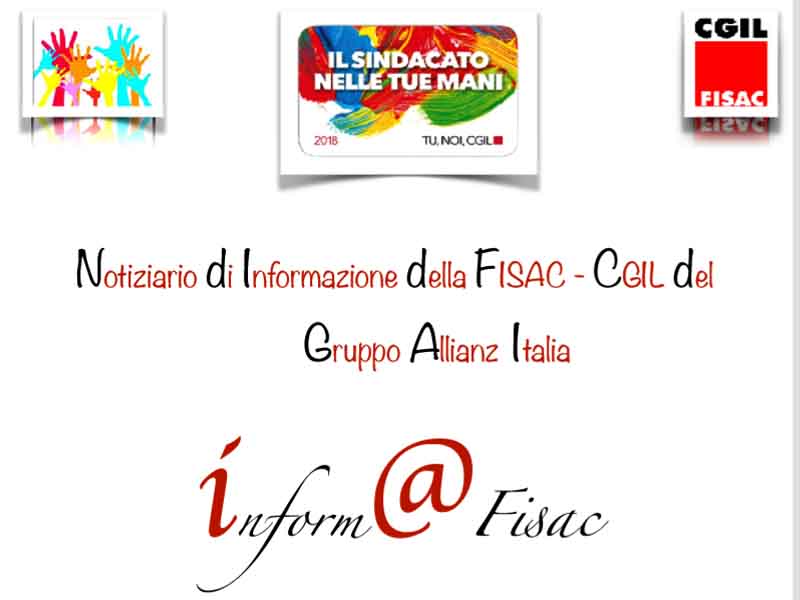Gruppo Allianz Italia:  Inform@Fisac, gennaio 2018
