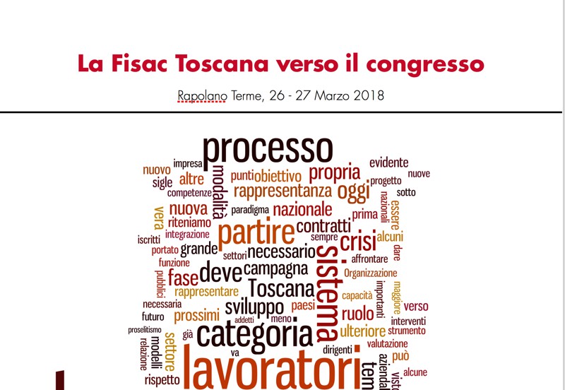 Il contributo della Fisac Toscana al congresso CGIL