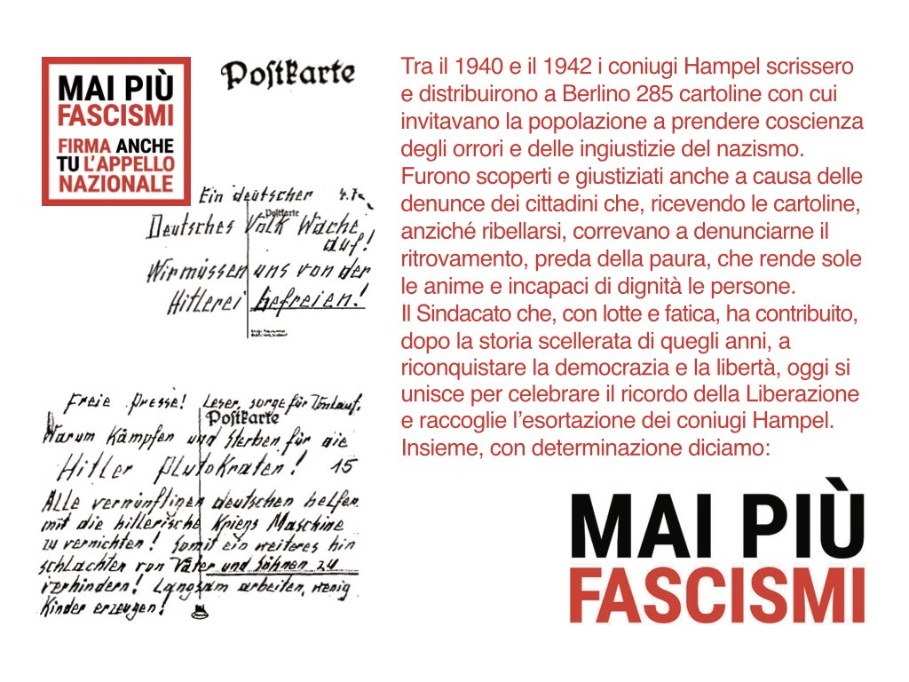 25 Aprile – Mai più fascismi