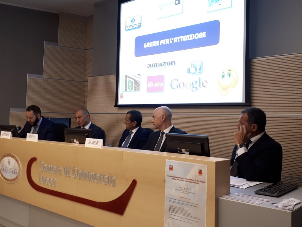 Lecco: banche e sistema produttivo. Fisac – Cgil: “ora un confronto  per un’occupazione più stabile”