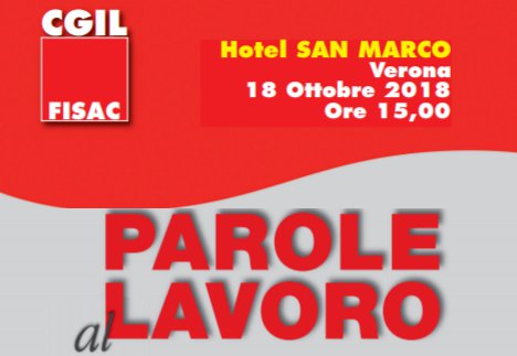 Parole al lavoro: Presentazione 18 ottobre, Verona