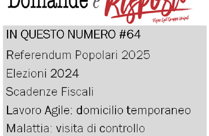 GRUPPO UNIPOL: Domande e Risposte, di tutto ma non tutto #64 GRUPPO UNIPOL: Domande e Risposte, di tutto ma non tutto #64