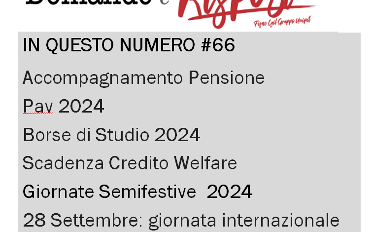 GRUPPO UNIPOL: Domande e Risposte, di tutto ma non tutto #66 GRUPPO UNIPOL: Domande e Risposte, di tutto ma non tutto #66