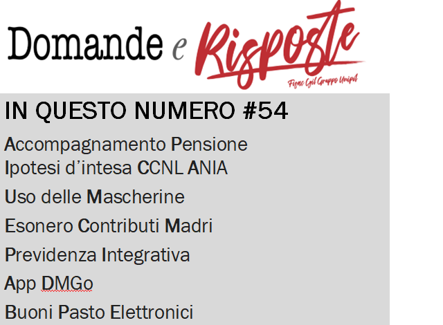 GRUPPO UNIPOL: Domande e Risposte, di tutto ma non tutto #54 GRUPPO UNIPOL: Domande e Risposte, di tutto ma non tutto #54