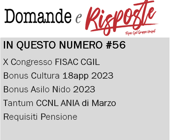 GRUPPO UNIPOL: Domande e Risposte, di tutto ma non tutto #56 GRUPPO UNIPOL: Domande e Risposte, di tutto ma non tutto #56