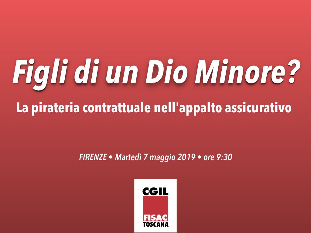 Toscana: Il 7 Maggio al FULIGNO contro il far west delle agenzie assicurative
