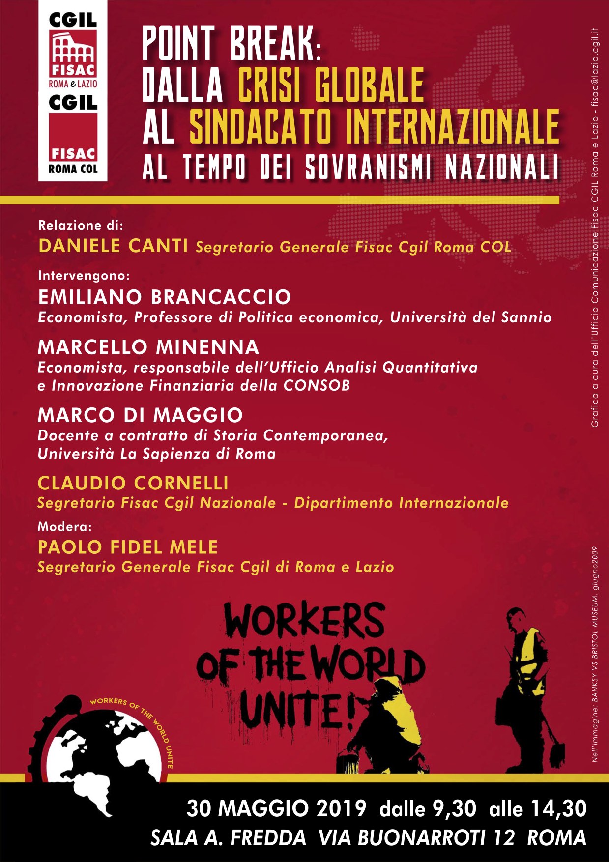 Lazio – Video dell’iniziativa Point Break – dalla crisi globale al sindacato internazionale
