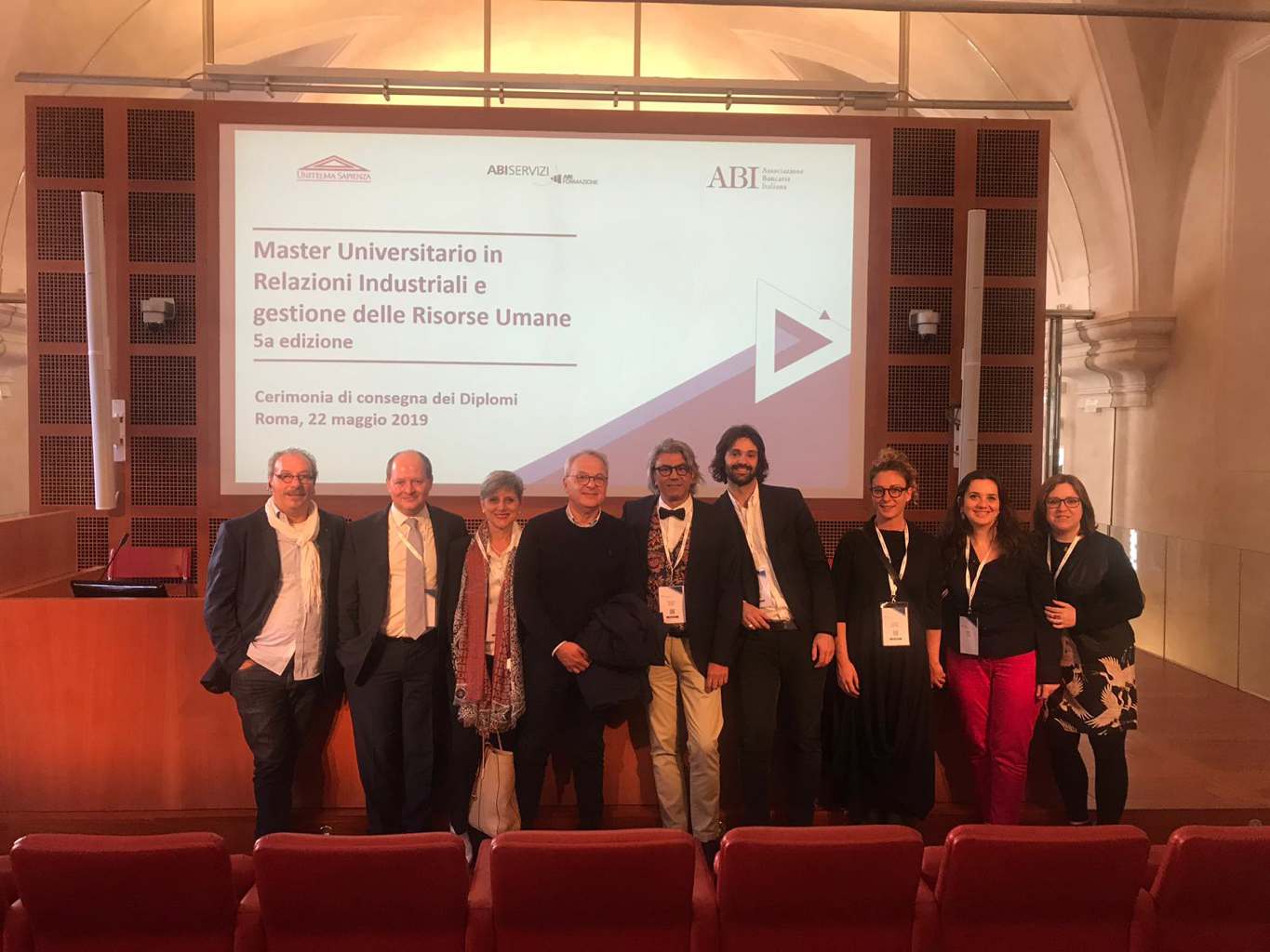 Master Relazioni Industriali e Gestione Risorse Umane: consegna dei diplomi e degli attestati