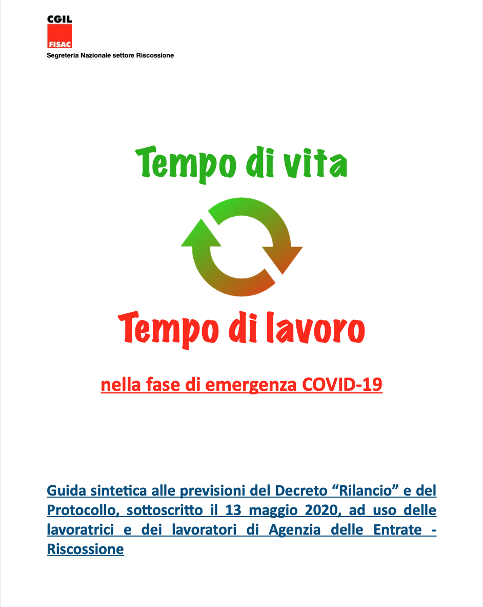 Agenzia delle Entrate – Riscossione: Guida sintetica alle previsioni del Decreto “Rilancio” e del Protocollo sottoscritto il 13 maggio 2020