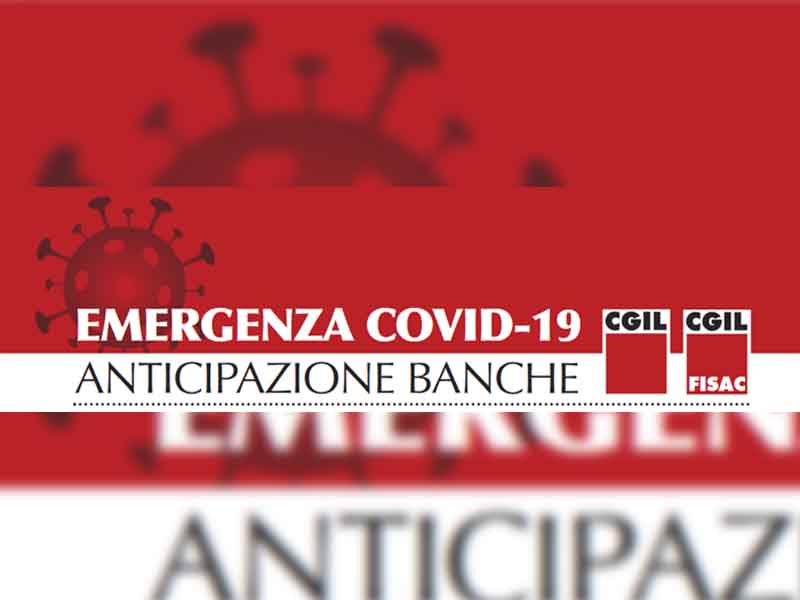 Emergenza Covid-19: anticipazione banche