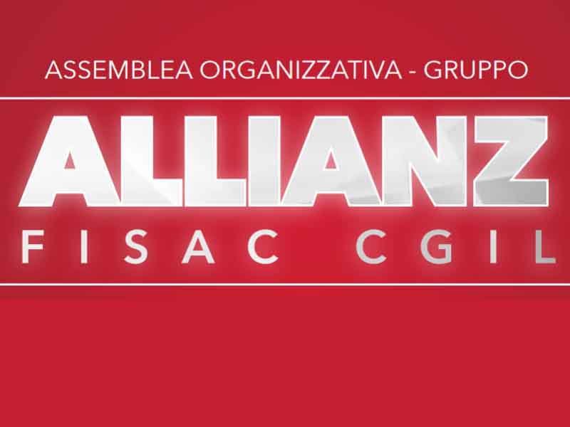 Fisac Allianz: Assemblea Organizzativa di Gruppo