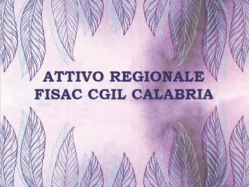 Attivo Regionale Fisac-Cgil Calabria