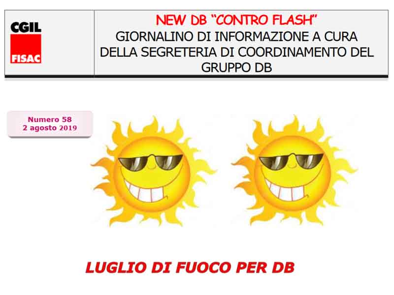 New DB “ControFlash” n.58 – Luglio 2019