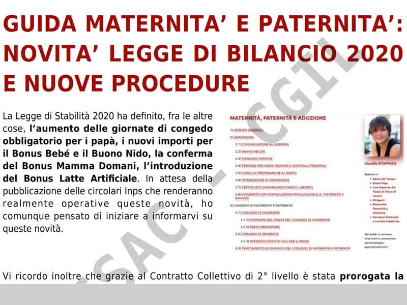 Intesa Sanpaolo: guida maternità e paternità