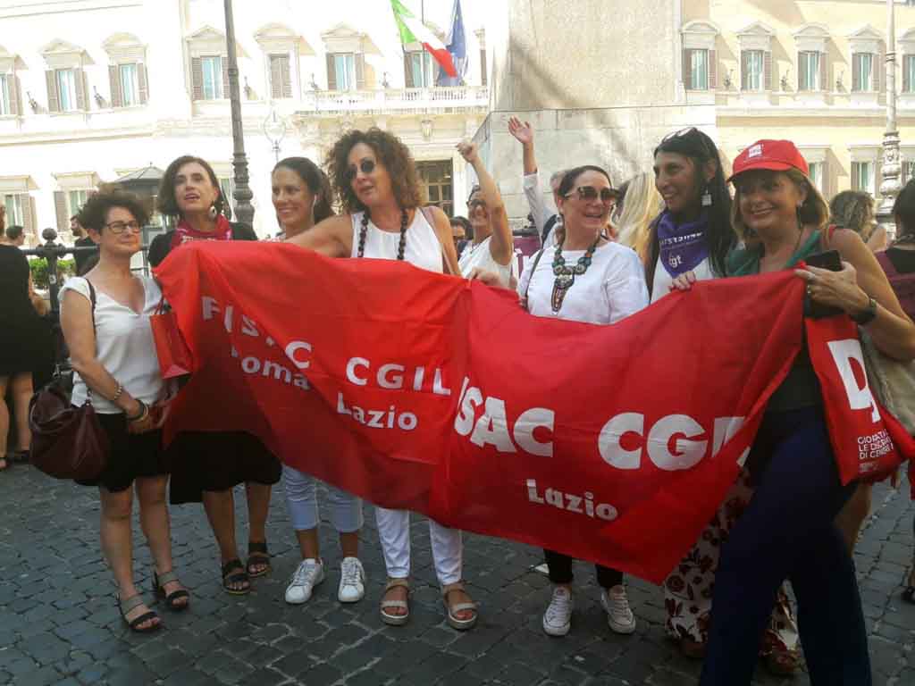 DDL Pillon: presidio davanti a Montecitorio