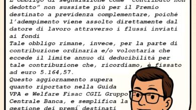 Nessun obbligo di comunicazione al fondo pensione sui premi destinati a previdenza complementare Nessun obbligo di comunicazione al fondo pensione sui premi destinati a previdenza complementare