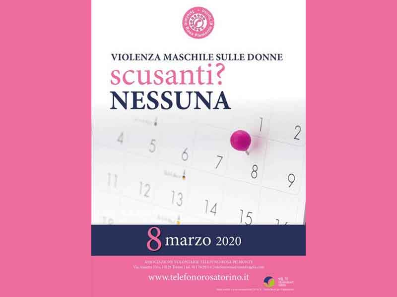 Telefono Rosa Piemonte: Comunicato Stampa 8 marzo 2020